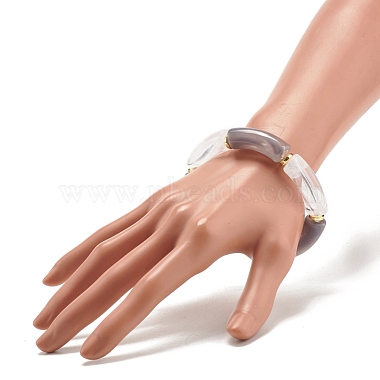Acrylic Tube Beaded Stretch Bracelets(BJEW-JB07762-04)-3