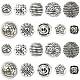 100Pcs 10 Styles Tibetan Style Alloy Beads(FIND-CJ0003-19)-1