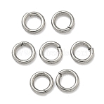 Tarnish Resistant 304 Stainless Steel Open Jump Rings, Round, Stainless Steel Color, 21 Gauge, 4x0.7mm, Inner Diameter: 2.6mm(STAS-Q186-02-4x0.7mm)