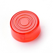 Plastic Electric Guitar Effect Pedal Knobs Cap, Musical Instrument Accessory, Flat Round, Tomato, 24x12mm, Inner Diameter: 9.5mm(AJEW-WH0183-08E)