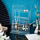 Transparent Vertical Acrylic Earring Display Towers(EDIS-WH0035-15)-5