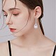 2 Pairs 2 Style Clear Cubic Zirconia Teardrop Dangle Leverback Earrings(JE1000A)-7