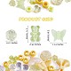 150 Pieces Random Rose Acrylic Beads Bear Pastel Spacer Beads Butterfly Loose Beads for Jewelry Keychain Phone Lanyard Making(JX543B)-3