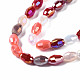 Chapelets de perles en verre galvanoplastique(X-EGLA-N002-09G)-3