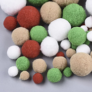 DIY Doll Craft Polyester High-elastic Pompon Ball, Round, Mixed Color, 7~29mm(AJEW-R093-01-D02)