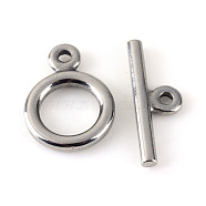 304 Stainless Steel Toggle Clasps, Stainless Steel Color, Toggle: 18.5x13.5x2.5mm, Hole: 2mm, Bar: 7.5x21.5x2.5mm, Hole: 2mm.(STAS-Q195-85)