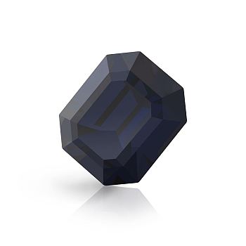 Preciosa&reg MAXIMA Crystal Fancy Stones, Czech Crystal, 435 34 222 Octagon, Dura Foiling, 30280 Dark Indigo, 12x10mm