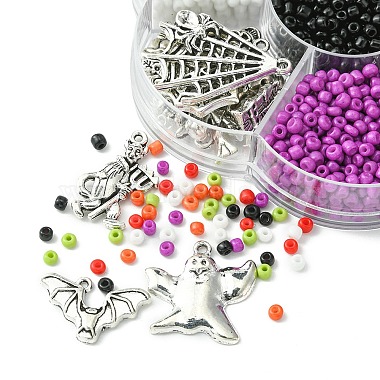 Kit de fabrication de bracelets sur le thème d'Halloween(DIY-YW0007-34)-5