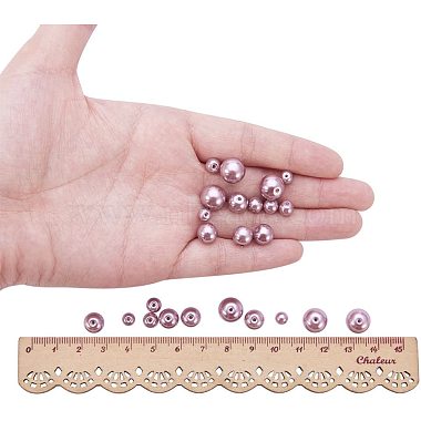 PandaHall Elite Eco-Friendly Dyed Glass Pearl Round Pearlized Bead(HY-PH0009-RB085)-4