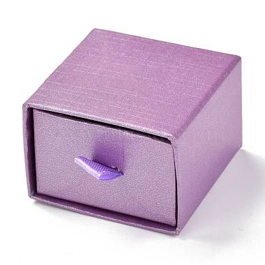 Medium Orchid Square Paper Jewelry Box