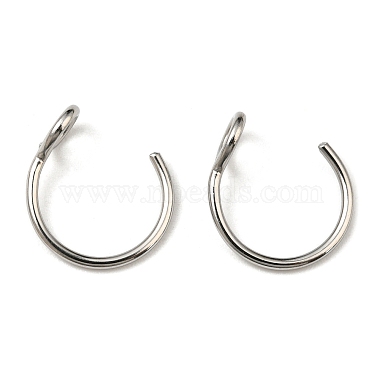 304 Stainless Steel Clip on Nose Ring Findings(STAS-P326-02P)-2