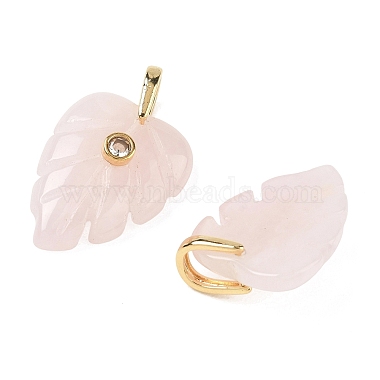 Natural Rose Quartz Pendants(GG-CBA105B-01M-G)-2