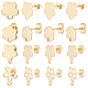 80Pcs 4 Style 201 Stainless Steel Stud Earring Findings(EJEW-BBC0001-08)-1
