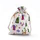 Polycotton(Polyester Cotton) Packing Pouches Drawstring Bags(ABAG-S003-02E)-1