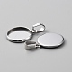 10Pcs 304 Stainless Steel Pendant Cabochon Settings(STAS-WH0029-97B-P)-2