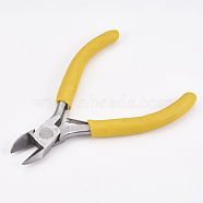 45# Carbon Steel Jewelry Pliers, Side Cutting Pliers, Side Cutter, Polishing, Gold, Stainless Steel Color, 10.5x8.4x0.8cm(PT-L004-12)