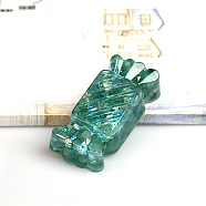 Resin Candy Display Decoration, with Natural Green Aventurine Chips inside Statues for Home Office Decorations, 65x32x18mm(PW-WG24635-04)