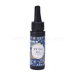 Hard UV Resin Glue, Crystal Clear Ultraviolet Curing Epoxy Resin UV Glue, Fast Curing, Ready to Use, Clear, 32x130mm, 60g/pc(TOOL-L009-01)