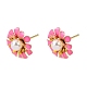 Brass Enamel Stud Earrings(KK-CBA8324-27G-03)-4