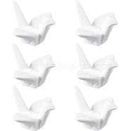 Porcelain Chopstick Rest, Paper Crane Shaped, White, 36x59x46mm(DJEW-WH0015-51)