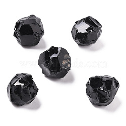 Rough Natural Obsidian Beads, No Hole/Undrilled, Round, 21~23mm(G-H239-02)