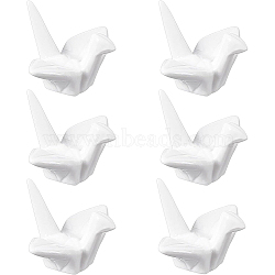 Porcelain Chopstick Rest, Paper Crane Shaped, White, 36x59x46mm(DJEW-WH0015-51)