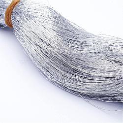 Nylon Thread, Silver, 0.3mm, about 328.08 yards(300m)/bundle(NWIR-D054-02)