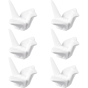 Porcelain Chopstick Rest, Paper Crane Shaped, White, 36x59x46mm