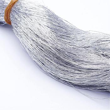 Nylon Thread, Silver, 0.3mm, about 328.08 yards(300m)/bundle