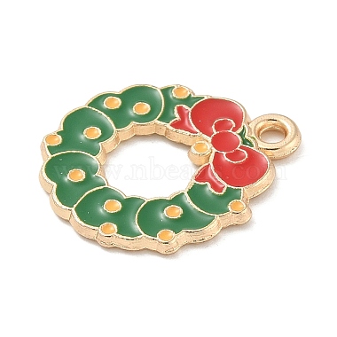 Christmas Alloy Enamel Pendants(ENAM-K074-01G-07)-2