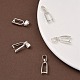 Silver Color Plated Brass Ice Pick Pinch Bails(X-KK-K802-S)-5