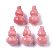 Synthetic Coral Beads, Gourd, Dyed, Hot Pink, 20x12mm, Hole: 1.4mm(CORA-R019-035)