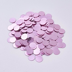 Ornament Accessories, PVC Plastic Paillette/Sequins Beads, No Hole/Undrilled, Flat Round, Plum, 6x0.1mm, about 66666pcs/1000g(PVC-WH0004-01B)