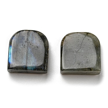 Natural Labradorite Pendants, Square Charms, 24~24.5x22~22.5x8~9mm, Hole: 1.5mm