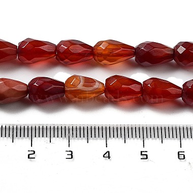 Natural Red Agate Beads Strands(G-P520-B06-01)-5