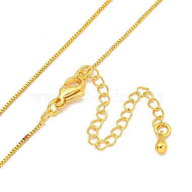 Brass Box Chain Necklaces for Women(NJEW-G084-12G)-2