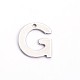 304 Stainless Steel Letter Charms(X-STAS-O072-G)-1