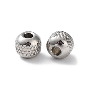 303 Stainless Steel Beads, Rondelle, Stainless Steel Color, 8x7mm, Hole: 3mm(STAS-Q302-25E-P)