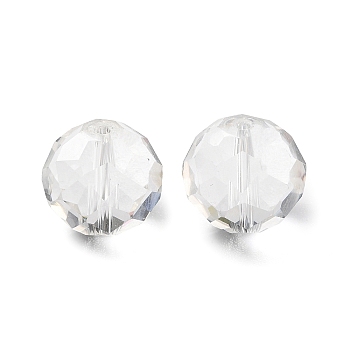 Glass Imitation Austrian Crystal Beads, Faceted, Round, Clear, 11.5mm, Hole: 1.4mm