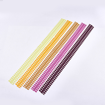 DIY Flower Paper Quilling Strips, DIY Origami Paper Hand Craft, Mixed Color, 495x36mm, 5colors/bag