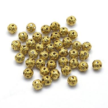 Unplated Round Brass Beads