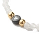 Natural White Jade Round Beads Stretch Bracelet Set(BJEW-JB07000)-4