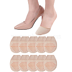 Cotton Toe Topper Half Socks for Women, Invisible Socks, Wheat, 106x86x5.5mm(AJEW-WH20022-95B)