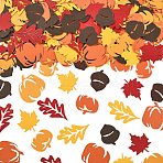 Paper Table Scatter Confetti, for Party Decorations, Leaf, 20~35x8~30x0.3mm(DIY-SC0031-52A)