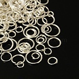 Silver Donut Iron Close but Unsoldered Jump Rings(IFIN-MSMC007-1S)