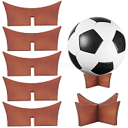 Custom Wooden Round Ball Display Stand, Sports Ball Stand Holder, for Football, Basketball, Soccer Storage, Sienna, 8.9x8.9x5cm(DIY-WH0430-156)