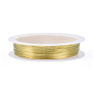 Craft Copper Wire, Nickel Free, Golden, 0.3mm , about 82.02 Feet(25m)/roll(X-CW0.3mm007)