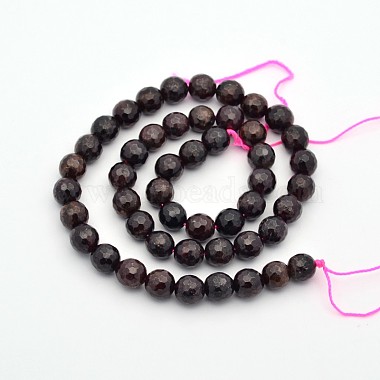 Natural Garnet Beads Strands(G-E302-085-8mm)-2