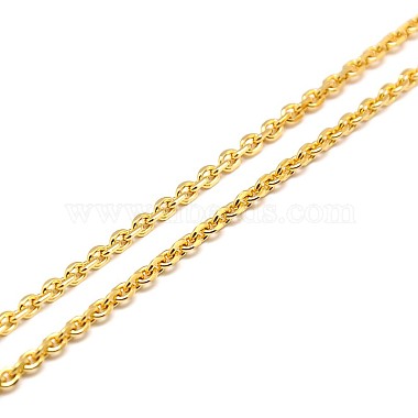 Fashionable 304 Stainless Steel Cable Chain Necklace Making(STAS-A028-N081G)-2