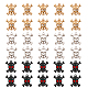 CHGCRAFT 30Pcs 3 Colors Alloy Rhinestone Pendants(FIND-CA0007-53)-1